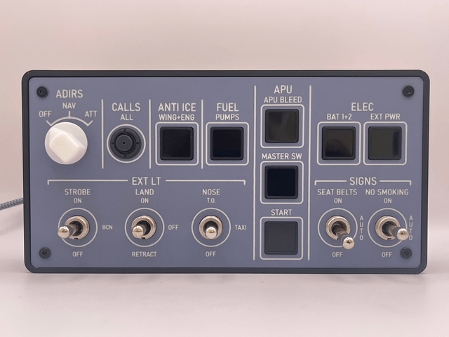 A320 Mini Overhead Panel - by MadMonkey