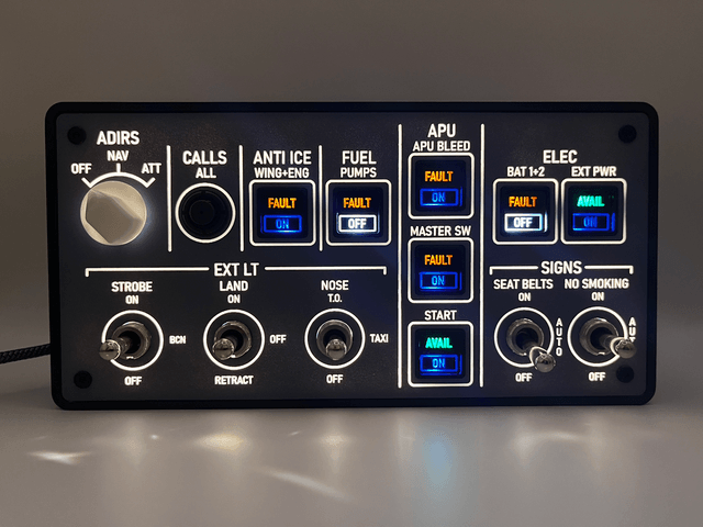 A320 Mini Overhead Panel - by MadMonkey