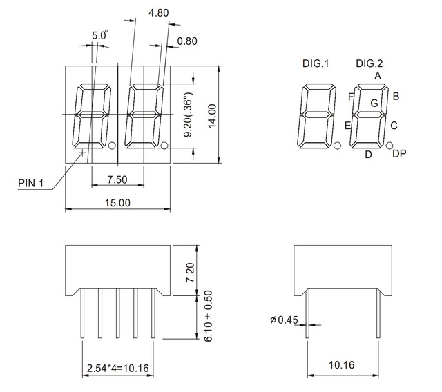 max7219 digit pcb system 50cm max7219 digit pcb system 50cm
